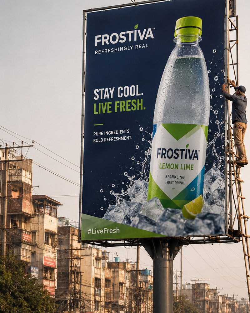 A large hoarding installation